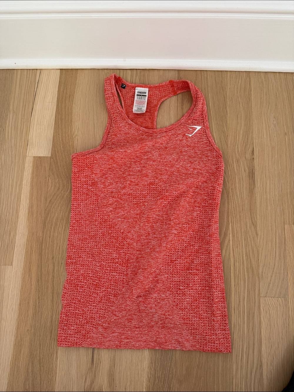 Gymshark Women’s Seamless Racerback Tank - Heathered Red small brand new